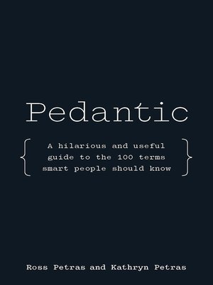 cover image of Pedantic